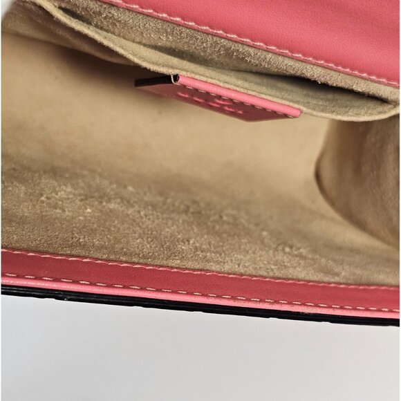 GUCCI Guccissima Small Padlock Shoulder Bag Flush 2 Way Crossbody Chain Pink GG - Picture 16 of 16